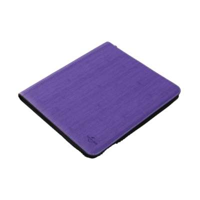 Purple 12-Pocket Trading Card Albums Pu Leather zipper closure binder fit 480 standard sized cards Deck Protector sleeves