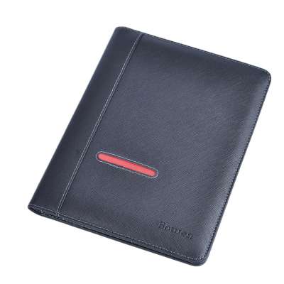 A4 Leather Compendium/pu Portfolio/file Folder With Logo Embossed