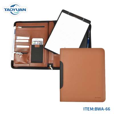 BOWEN BWA-66 Professional Padfolio Bundle, Includes Removable Clipboard with Secure Zippered Closure, 10.1 Inch Tablet Sleeve