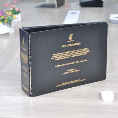 custom Petronas Malaysia A3 file binder/3 pin binder folder/3 post binder folder