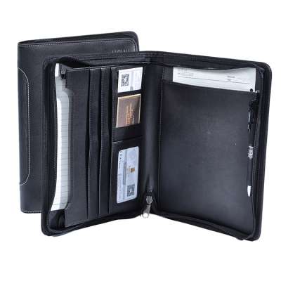 Hot selling 2019 A4 PU leather padfolio portfolio